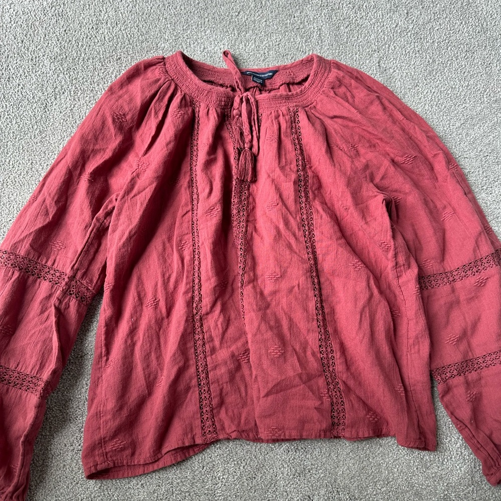 Red blouse